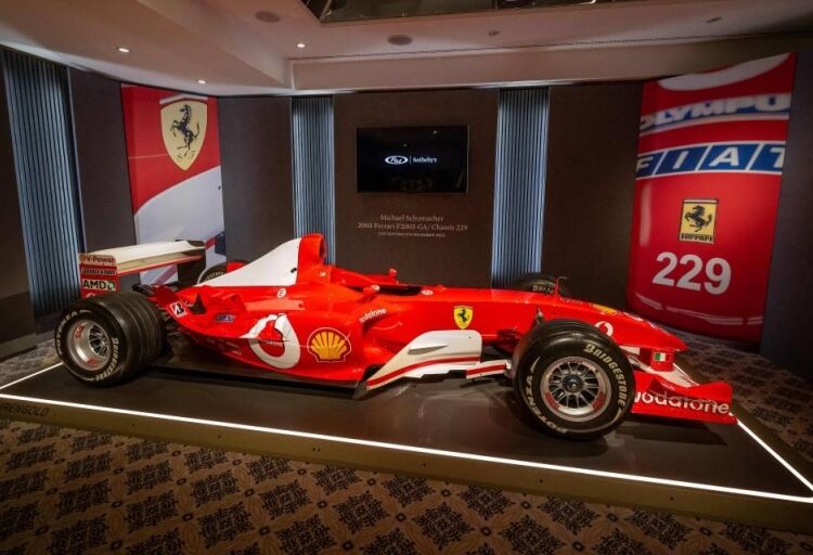Schumacher Ferrari fetches record US$15m at auction 1 - Egyptian Gazette