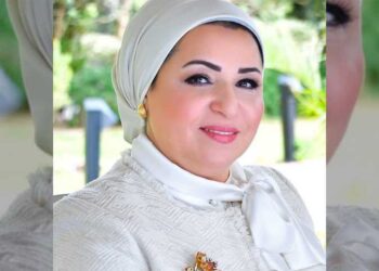 Mrs Entisaar El Sisi welcomes guests  to COP27