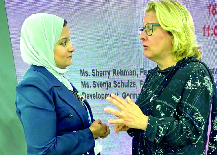 Federal Minister for Economic Co-operation and Development (BMZ) of Germany, Svenja Schulze, giving exclusive remarks to The Gazette.