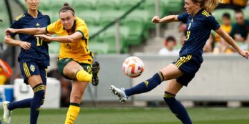 Matildas put four on Sweden in Melbourne