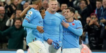 EPL: Haaland late show sends City top, Leeds win thriller