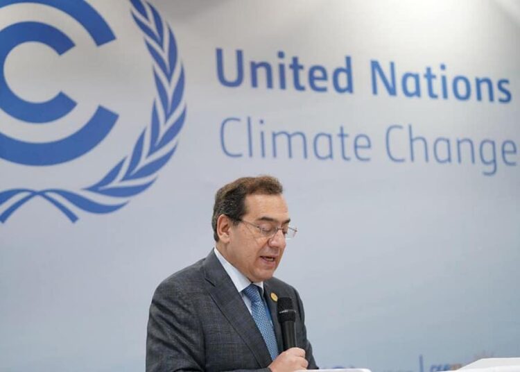 Minister of Petroleum and Mineral Resources Tarek el-Mulla addressing Carbonisation session, held on COP27 sidelines.