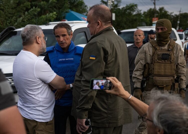 IAEA says no sign of 'dirty bomb' work at Ukrainian sites 1 - Egyptian Gazette Rafael M. Grossi, the director general of the International Atomic Energy Agency, the UN’s nuclear watchdog, after visiting the Zaporizhzhia nuclear complex in September.