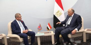 Egypt’s FM receives COP26 President