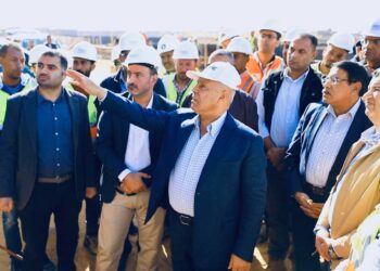 Transport min. inspects works at 2nd line of high-speed electric train network