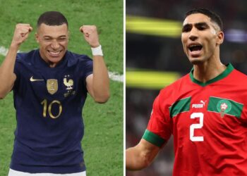 Mbappe faces good friend Hakimi