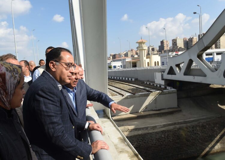 PM inspects bridge project in Alexandria 1 - Egyptian Gazette
