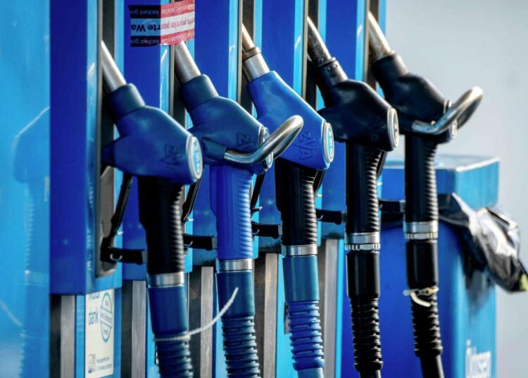 Drivers are stuck in limbo as world's oil supply reshuffles 1 - Egyptian Gazette FILE - Gas pumps are shown at a gas station in Frankfurt, Germany on Oct. 5, 2022. Drivers in the US and Europe are getting a break from the record-high pump prices they endured over the summer.