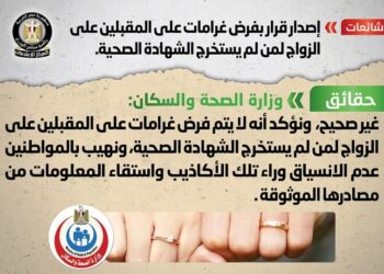 Gov’t denies imposing fines on not issuing pre-marriage medical certificates