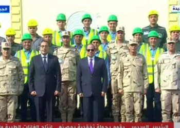 Sisi inaugurates 2 gas production factories, tri-generation plant in Abu Rawash