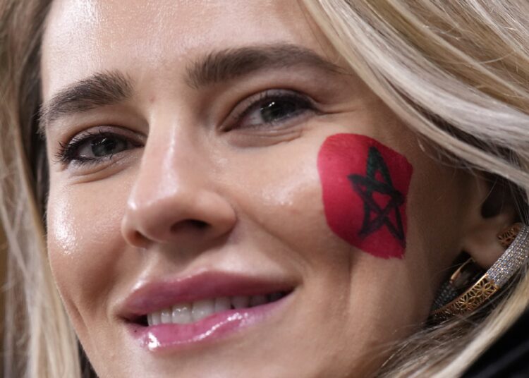 After World Cup success, Morocco has renewed aims to host 1 - Egyptian Gazette A Moroccan supporter cheers during the World Cup semi-final match between France and Morocco on December 14, 2022.