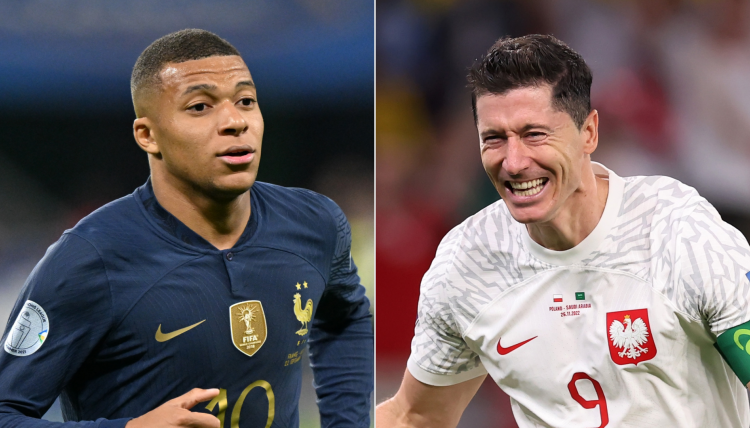 Kylian Mbappe and Robert Lewandowski