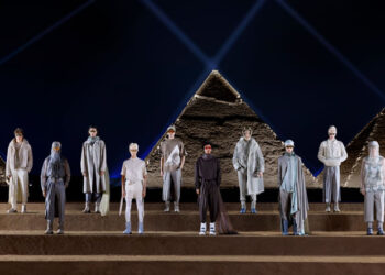 Pyramids dusted off for fashion, pop, art shows