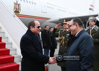 President Sisi arrives in Yerevan