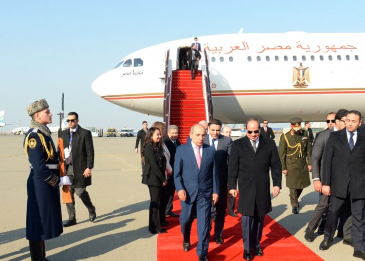 President Sisi arrives in Baku on official visit to Azerbaijan 1 - Egyptian Gazette