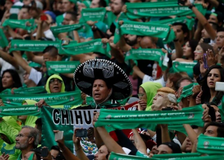 FIFA penalizes Mexico for offensive chants by fans during W. Cup 1 - Egyptian Gazette FIFA sanctioned the Mexican Football Federation (FMF) for the offensive chants the country's fans made during their matches at last year's World Cup.