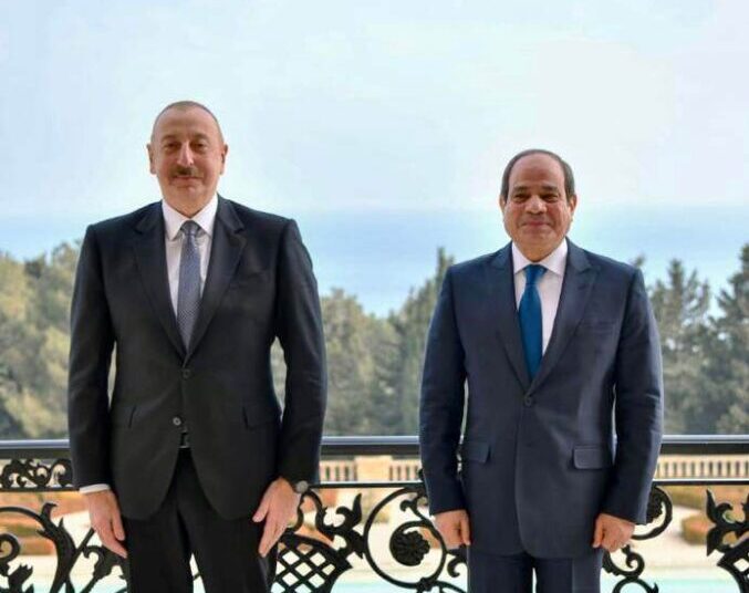 Azerbaijan president receives President Sisi at presidential palace in Baku 1 - Egyptian Gazette