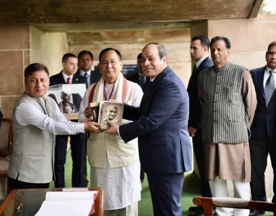 Sisi visits tomb of Indian leader Gandhi 3 - Egyptian Gazette