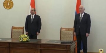 Armenian president terms as historic Sisi’s visit to his country