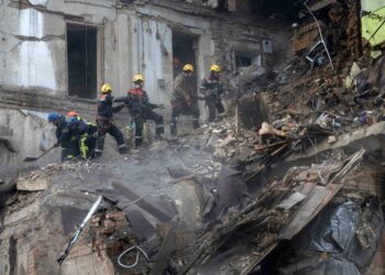 Russian missile attack hits infrastructure in Kyiv