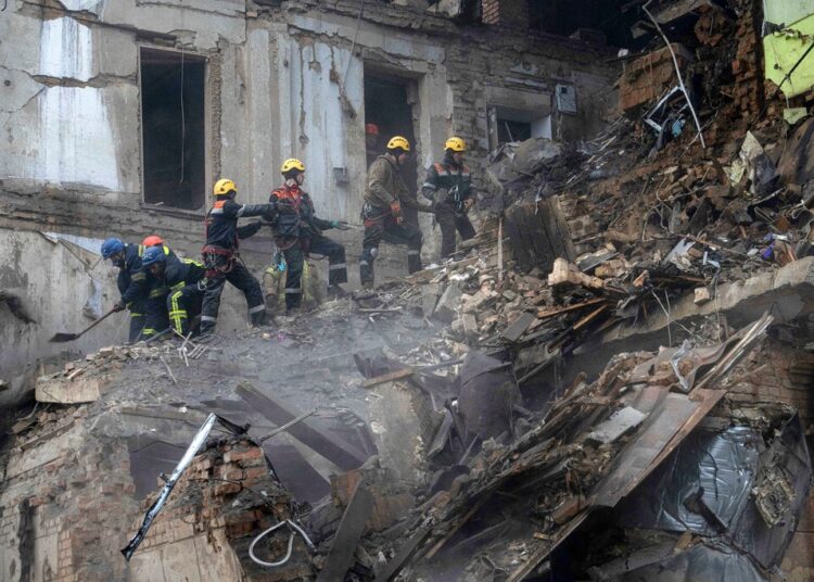 Russian missile attack hits infrastructure in Kyiv 1 - Egyptian Gazette