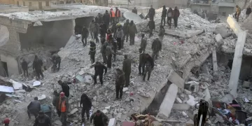 Building collapse in Syrian city of Aleppo leaves 12 dead