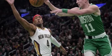 Brown scores season-high 41 points, Celtics beat Pelicans