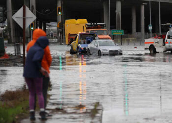 Evacuations ordered as California storm knocks out power