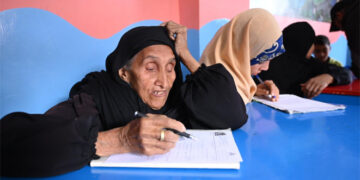 87-year-old woman takes literacy test as part of state initiative