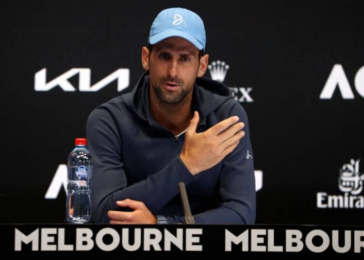 Djokovic says last year's deportation drama paved way to success 1 - Egyptian Gazette Serbia's Novak Djokovic during a press conference in Melbourne January 14, 2023.