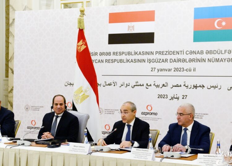 Sisi's visit to Baku gives Azerbaijan, Egypt chance to unlock untapped potential to deepen co-op in various fields - Report 2 - Egyptian Gazette Sisi's visit to Baku gives Azerbaijan, Egypt chance to unlock untapped potential to deepen co-op in various fields - Report 1 - Egyptian Gazette
