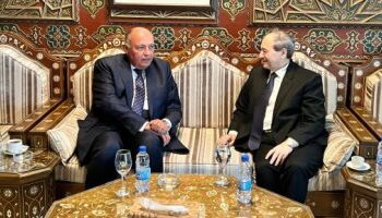 Shoukry asserts Egypt’s backing for Syria’s government, people in counter quake ordeal
