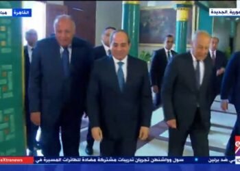 Sisi arrives at Arab League HQ for Jerusalem Conference