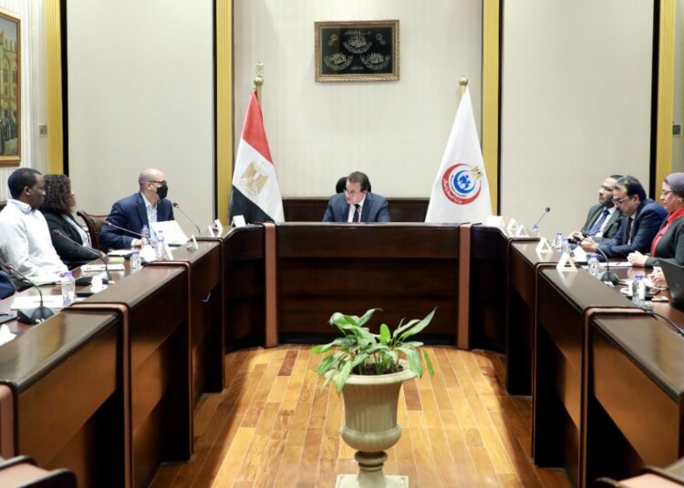 Health min., AU delegation discuss boosting bilateral co-operation 1 - Egyptian Gazette