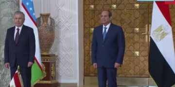 Uzbek president given official reception at Al Ittahadiya Palace