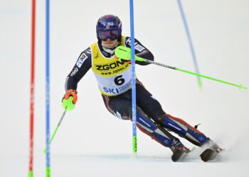Norway’s Kristoffersen hits slalom gold