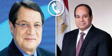 Sisi voices appreciation to outgoing Cypriot president for promoting bilateral strategic relations 1 - Egyptian Gazette Sisi voices appreciation to outgoing Cypriot president for promoting bilateral strategic relations