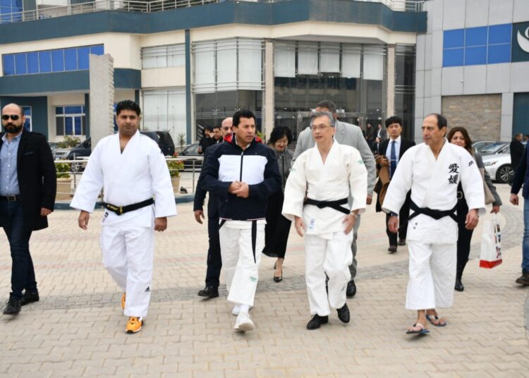 Sports min., Japanese Amb. attend exercise of national judo teams 1 - Egyptian Gazette