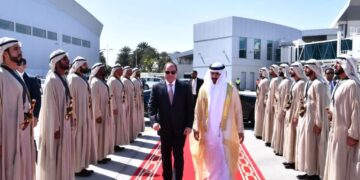 President Sisi back home after UAE visit 1 - Egyptian Gazette President Sisi back home after UAE visit