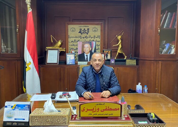 Dr Mostafa Waziry posing for a photo during his interview with The Egyptian Gazette.