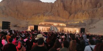 Adriatique performs at Hatshepsut Temple