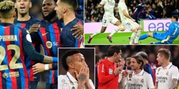 Barca edges Madrid in 1st leg of Copa del Rey semis