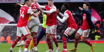 EPL: Arsenal maintains 5-point lead over Man City 1 - Egyptian Gazette EPL: Arsenal maintains 5-point lead over Man City