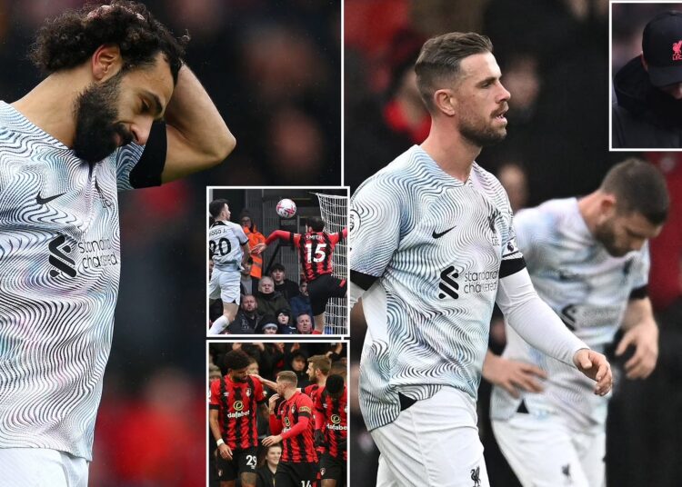 Mohamed Salah missed Liverpool’s first Premier League penalty of the season in the second half and Klopp’s team could not find an equaliser to Philip Billing’s first-half goal, damaging hopes of a top-four place.
