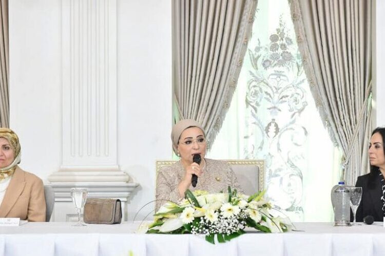 President keen on status of Egyptian women in community - First lady 2 - Egyptian Gazette President keen on status of Egyptian women in community - First lady 1 - Egyptian Gazette