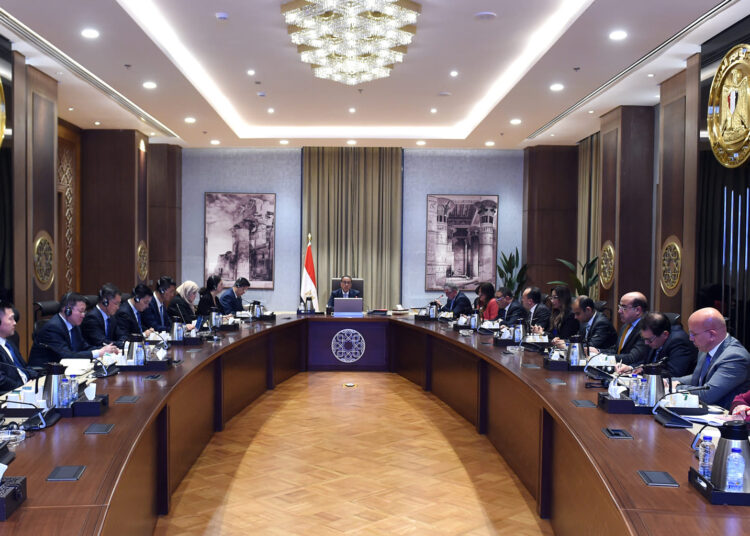 Madbouli discusses with French delegation key issues 1 - Egyptian Gazette