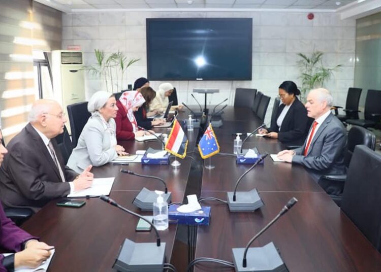 Environment min., Australian amb. confer on bilateral co-operation 1 - Egyptian Gazette