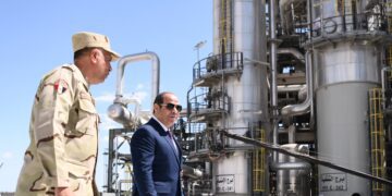 President Sisi inspects nitrogen fertilizer complex in Ain Sokhna 1 - Egyptian Gazette President Sisi inspects nitrogen fertilizer complex in Ain Sokhna