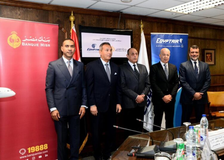 EgyptAir, Banque Misr sign co-operation protocol in electronic collection 1 - Egyptian Gazette