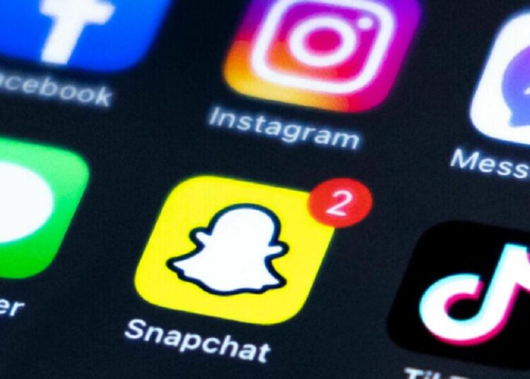 The number of children using TikTok and Snapchat rose last year in Britain.